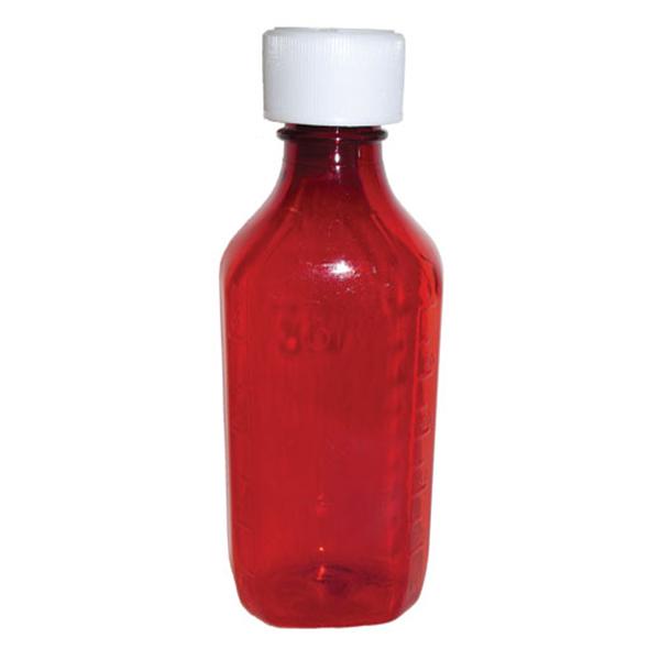 Bottle Syrup Plastic 3oz Amber 100/Case